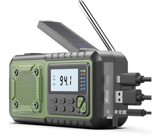Multifunction Emergency Crank charging power station Radio FM/AM/SW/ Portable Radio with power bank, camping torch,reading lamp