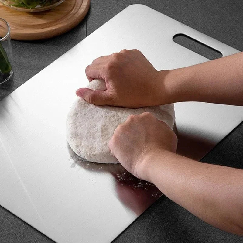Kitchen Countertop Organizer 3Pcs Stainless Steel Double Sided Pads Rustproof Wear Resistant Table Protection Mats Indoor Use