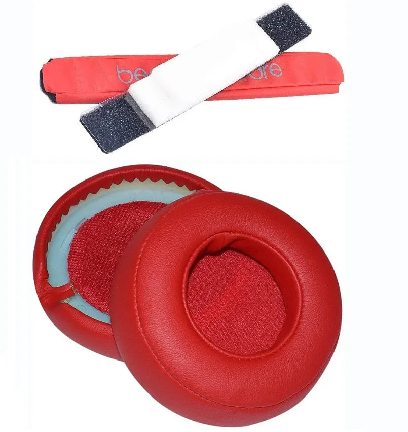 1 Pair Replacement Earpads for Beats By Dr. Dre Pro Detox Headphones Protein Leather Ear Pads Cushion Cover Accessories