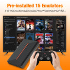 JMachen 500GB Game Hard Drive Launchbox Portable Gaming HDD with 3700+PC/3D Games for PS4/PS3/PS2/Wii/WiiU/Switch Game Console
