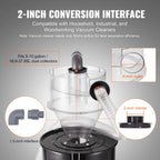 SucceBuy Cyclone Dust Separator 4" Retrofit for Dust Collectors ABS Dust Deputy for Wet/Dry Shop Vacuums  Fits 5-10 Gallon Tank