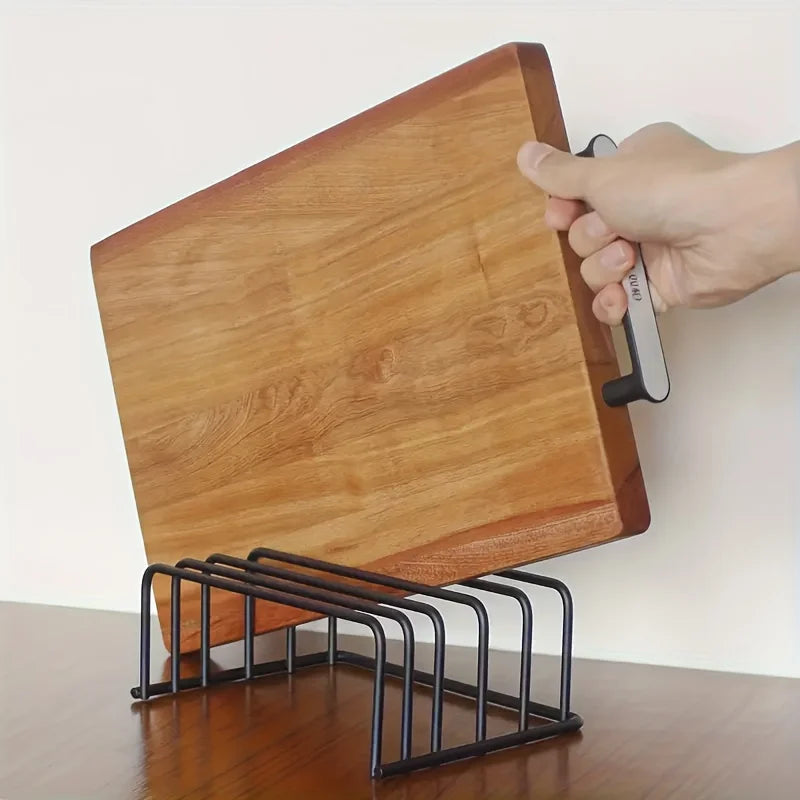 Kitchen Rack for Cutting Boards and Baking Pans - Multifunctional Storage Rack, Perfect for Cabinets