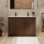 48" Bathroom Vanities with Sink Combo, Modern Freestanding Cabinet with Undermount Basin, Soft Closing Doors, Adjustable Storage