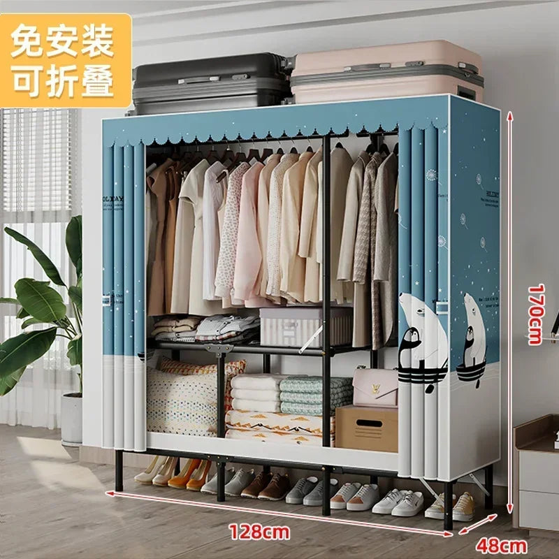 Storage Locker Dressers Folding Portable Cabinets Living Room Garden Furniture Set Clothes Closet Wardrobe Organizers Versatile