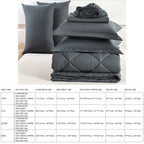 Twin Full Queen King Comforter Mattress Topper Bed Sheet And Pillowcases White Set In A Carton