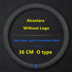 Steering Wheel Cover For Tesla Model 3 Y S X Alcantara 4 Seasons 36-39 CM Diameter Black Car Interior Accessories 2019-2025