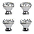 Kitchen Cabinet Door Handles Furniture Cupboard Dresser Door Drawer Knob Crystal Pull Handle