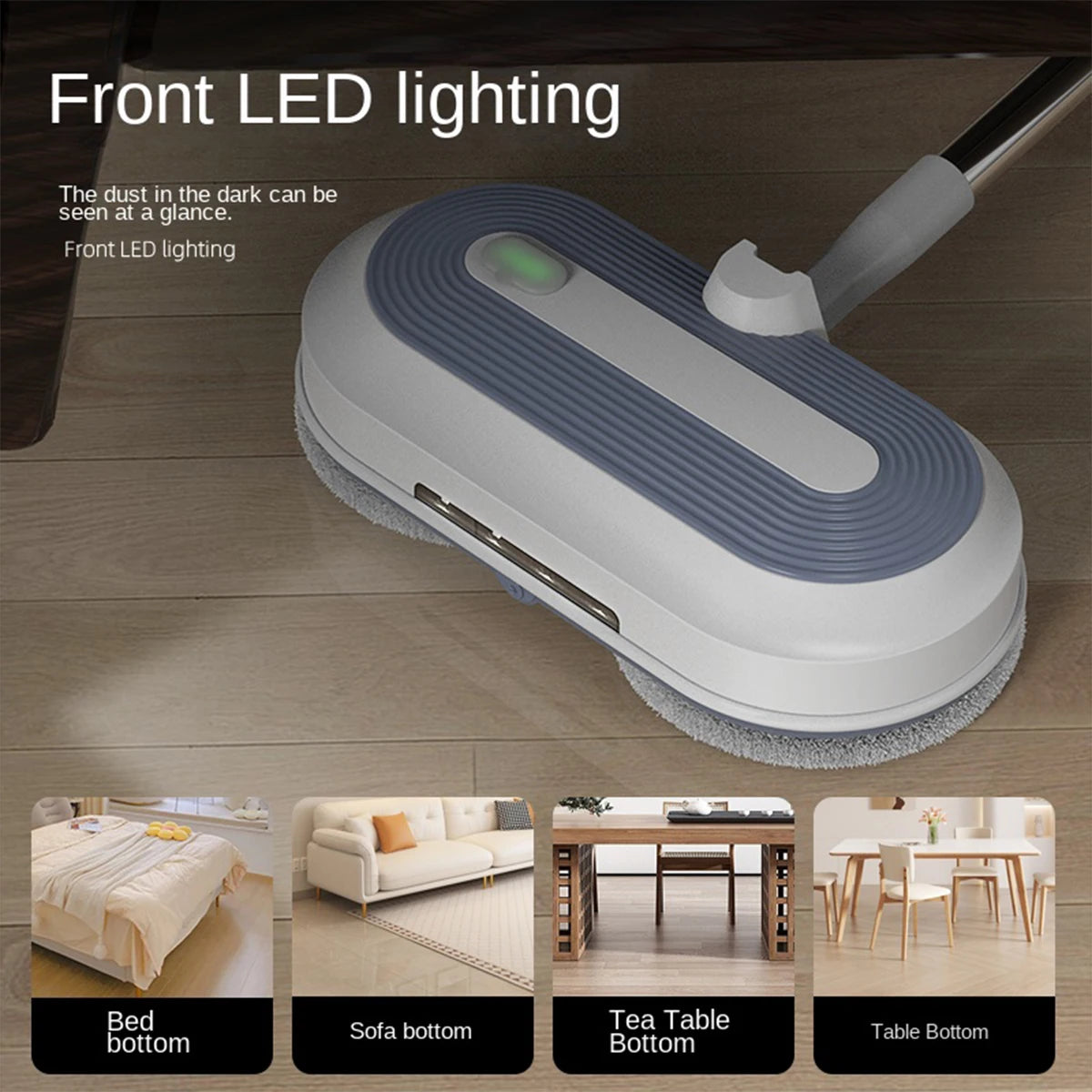 1 Wireless Rechargeable Water Spray Electric Mop, Easy To Operate, Suitable For Home Dormitory Office And Other Use