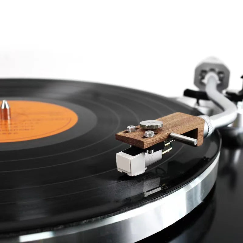 LP Vinyl Record Turntable Solid Wood Cartridge Stylus Headshell With Connecting Line Counterweight For Phonograph Accessories
