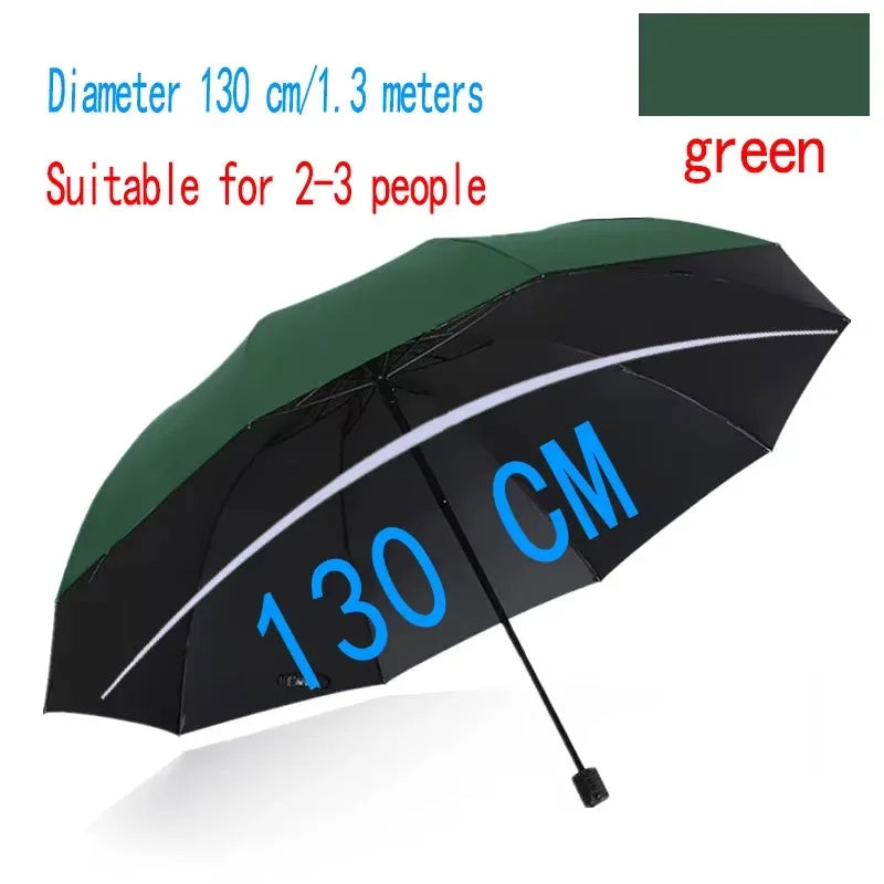 Super Large 51-inch Folding Umbrella | Windproof Business & Travel Sun Rain Umbrella