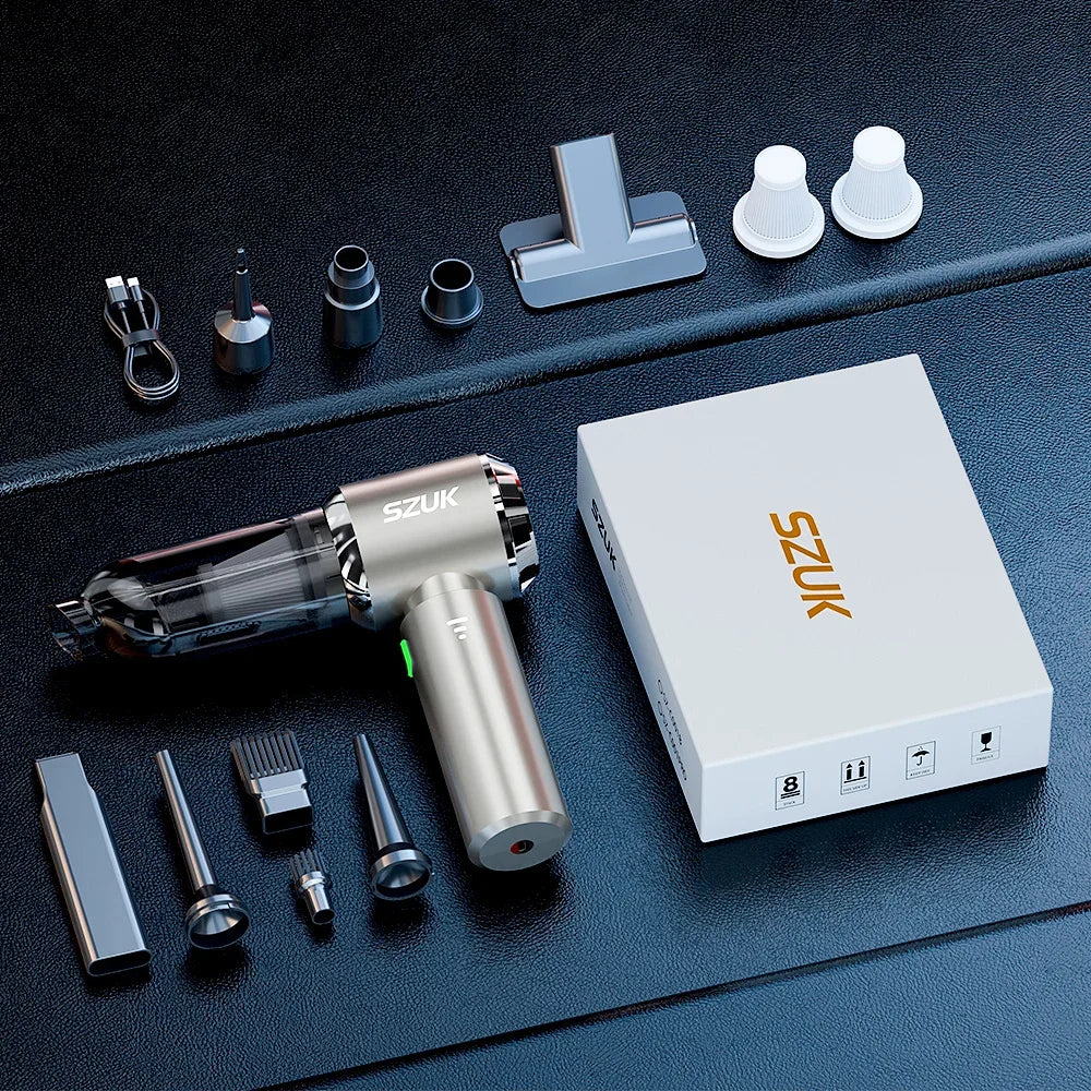 SZUK Car Vacuum Cleaner 985000Pa Strong Suction Portable Cleaner Wireless Handheld Cleaner 6000mAH Powerful Mini Vacuum Cleaner