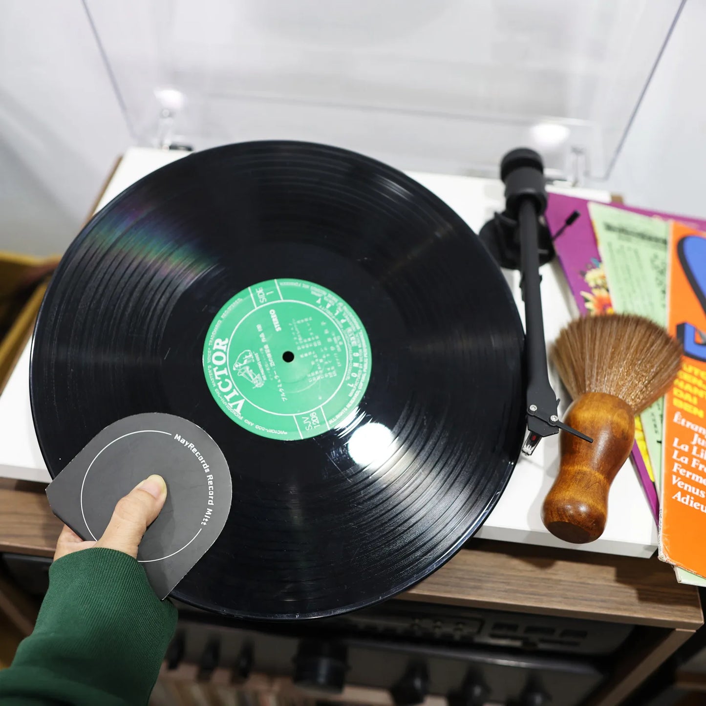 Hot Multi-Suit Anti-Static Record Cleaning Kit Dust Remover CD/LP Vinyl Phonograph Turntable Player Records Cleaning Accessories