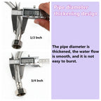 1 PC 1/2, 3/4 Inch 304 Stainless Steel Braided Hose Cold Hot Water Pipe Toilet Faucet Connection Pipe Garden Water Connection
