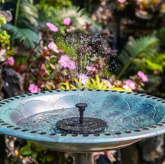 Solar Fountain Pump Floating Solar Panel Bird Baths Water Fountain with 4 Nozzles For Garden Outdoor Water Pool Pond Decor