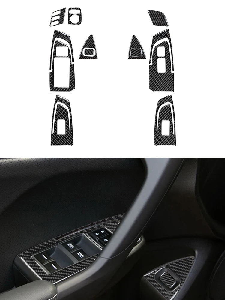 Brand New ABS Carbon Fiber Decorative Car Various Parts Cover Trim Sticker For ACURA TSX 2009-2014 Interior Accessories Stickers
