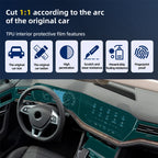 TPU Transparent protective film for VW Volkswagen Touareg 2019 2020 GPS Navigation Speedometer Interior Screen Gear Anti-scratch