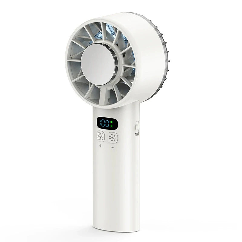 Large capacity handheld fan 5200 mAh High speed refrigeration handheld