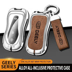Alloy Car Remote Key Fob Cover Case Holder for Geely Tugella 2020 Azkarra Xingyue Boyue Pro Atlas Pro Gili Tugella Accessories