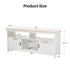 REDLIFE TV Stand for TVs Up to 65 inches Entertainment Center w/ Power Outlet Storage Cabinet Three Open Shelves for Living Room