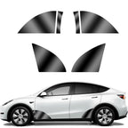 Black TPU Car Body Protective Film Invisible For Tesla Model 3/Y 2017-2025 Front Rear Door Extended Transparent Car Clothing Set