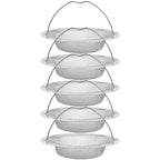 1/20pcs Kitchen Sink Strainer With Handle & Stopper Replacement Drain Basket Stainless Steel Mesh Filter Waste Hole