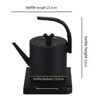 1000W Electric Kettle Portable Travel Intelligent Constant Temperature Coffee Tea Kettle 304 Stainless Steel Water Boiler
