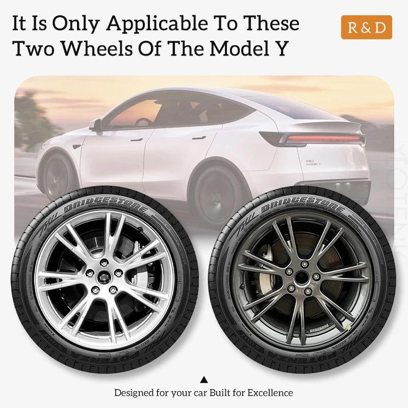 4 PCS 19Inch Sporty Wheel Hub Cap Matte Black Automobile Wheel Hub Fully Wrap Rim Cover Replacement for Tesla Model Y 2020-2024