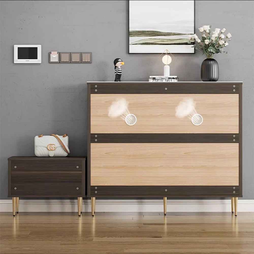 White Drawers Shelf Shoe Rack 3 Layers Narrow Save Space Shoe Cabinet Vertical Entrance Hall Meuble A Chaussures Home Furnitures