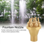 FNPT 1" DN25 Fountain Nozzle 2 Tier Center Straight Style Garden Pond Spray Head For Garden Decor