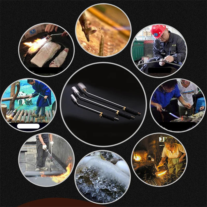 15~35# Heating Torch Soldering Propane Butane Gas Flame Blow Plunber Roofing Stainless Steel Roasted Pig Hair Soldering Gun