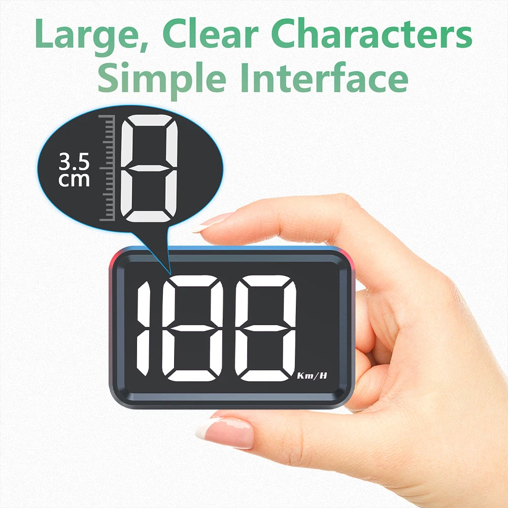 Digital GPS Speedometer Head Up Display for Car Golf Cart Boat with Large Font and Easy Installation