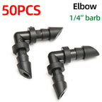1/4" Pvc Hose Barb Connector End Cap Goof Plug Automatic Drip Irrigation Connectors Garden Watering System Water Pipe