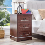5 Drawer Dresser for Bedroom Farmhouse Cherry Wood Chest of Drawers for Bedroom Dresser, Rustic Wide Drawers Dressers