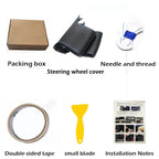 Hand-stitched Suede Car Steering Wheel Cover for Nissan GTR GT-R R35 Nismo 2008-2016 Full Coverage Steering Wheel Accessory