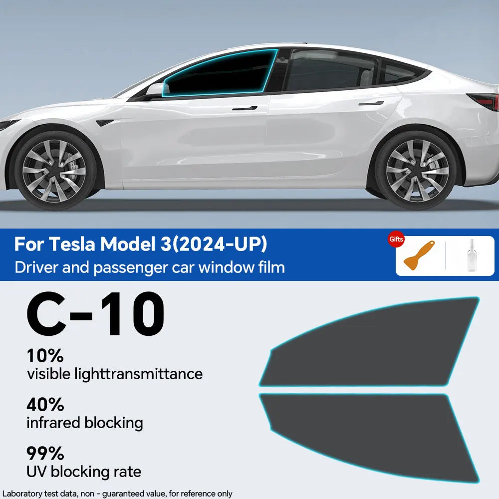 PFCC Pre-Cut Car Window Privacy Tint Film For Tesla Model 3 2024 Highland Auto Sticker Foils ceramic solar UV Protector films