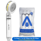 ALTHY Vitamin C Handheld Shower Head Filter,High Pressure SPA Softener Water,Whiten&Moisturizing Dry Itchy Skin,Reduce Hair Loss