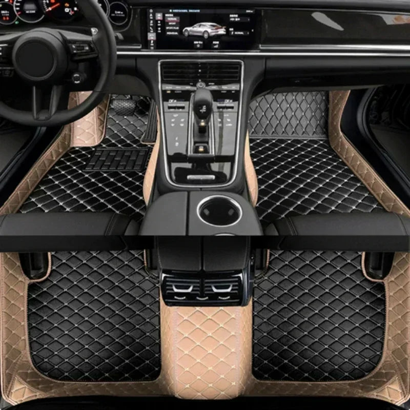 Customized Splicing Color Car Floor Mat for Peugeot 206 2004-2008 207 CC 301 2012-2019 607 2004-2006 Interior Car Accessories