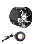 220V Round Duct Fan 4" 6" Booster Exhaust Ventilator Ventilation Vent