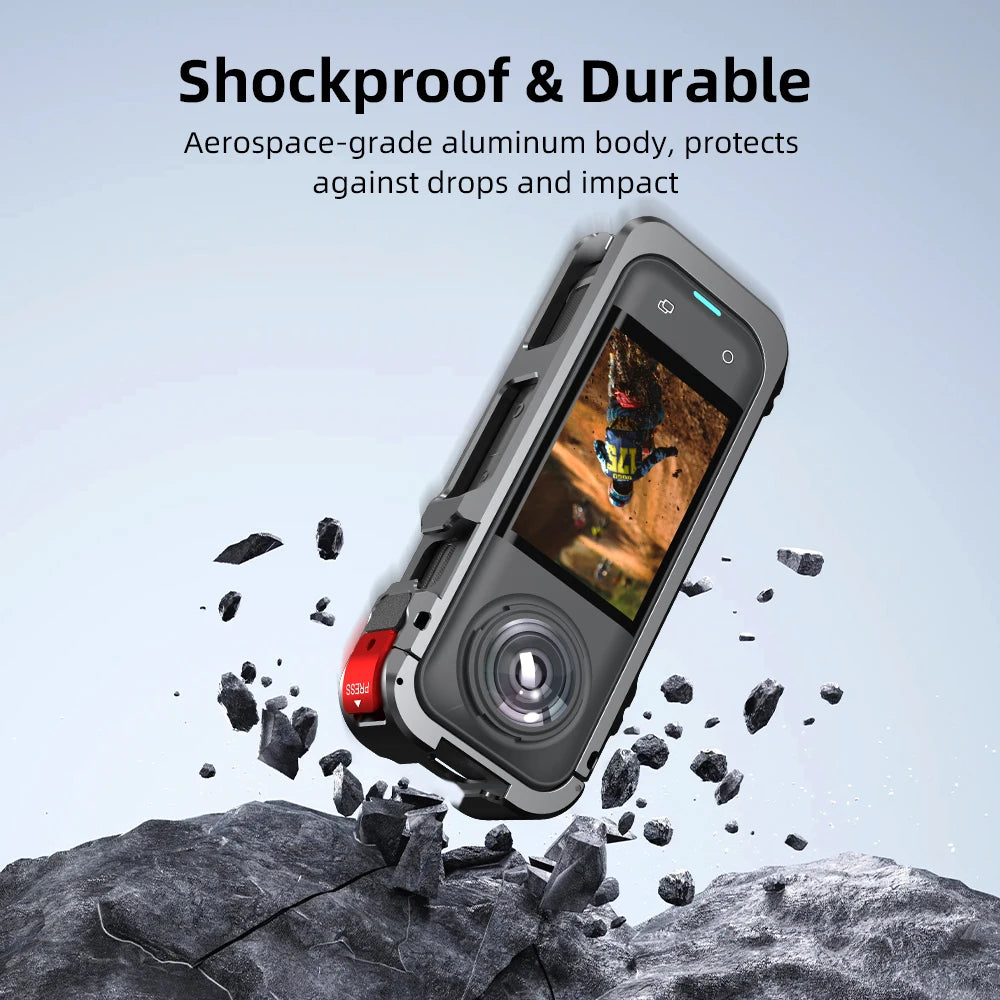 Insta360 X5 Metal Frame Protective Case - Shockproof Rabbit Cage