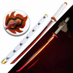 104cm Demon Slayer Bright Katana LED Light Sword Kimetsu No Yaiba Anime Cosplay Prop Real Size Japanese Katana Samurai Sabre