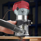 Power Tool Parts Router Base Dust Cover Wood Milling, Slotting Cutter Base Trimming Machine Aluminum Alloy+Plastics Stand 1pc