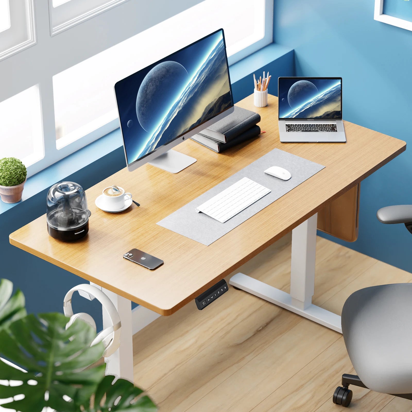 JHK Electric Standing Desk - 40x24 Inch Adjustable