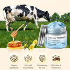 Copper Peptides GHK-Cu Beef Tallow for Skin: Blue Balm Manuka Honey Face and Body Moisturizer for Mature, Dry & Sensitive Skin