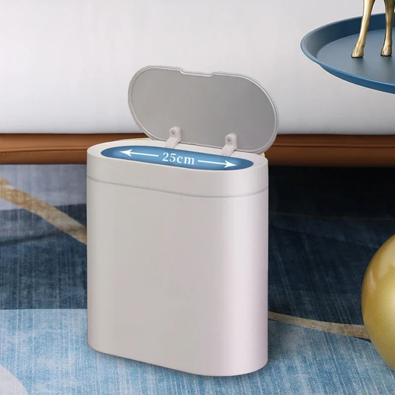 7L Trash Can Smart Sensor Automatic Household Electronic Kitchen Trash Bin Toilet Waterproof Narrow Seam Sensor Bin Trash Can