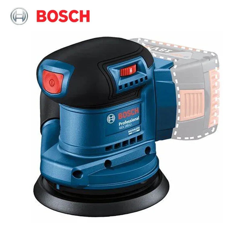 BOSCH GEX 185-LI Cordless Random Orbit Sander 18V Brushless Polisher 125mm Orbit Sander Bosch GEX185-LI Power Tool
