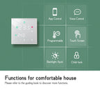 3A Water Floor Heating System Smart WIFI Thermostat with Central Actuators Connecting 8Sub-chamber Hub Controller For Gas Boiler
