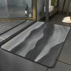 Modern Bathroom Mat Diatomite Bath Mats Non-slip Bathtub Side Rugs Marble Pattern Shower Rug Super Absorbent Carpet Home Decor