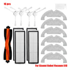 For Xiaomi Robot Vacuum X10 Robot Vacuum Cleaner Parts Replacement Main Side Brush Hepa Filter Mop Cloth Dust Bag Accessories