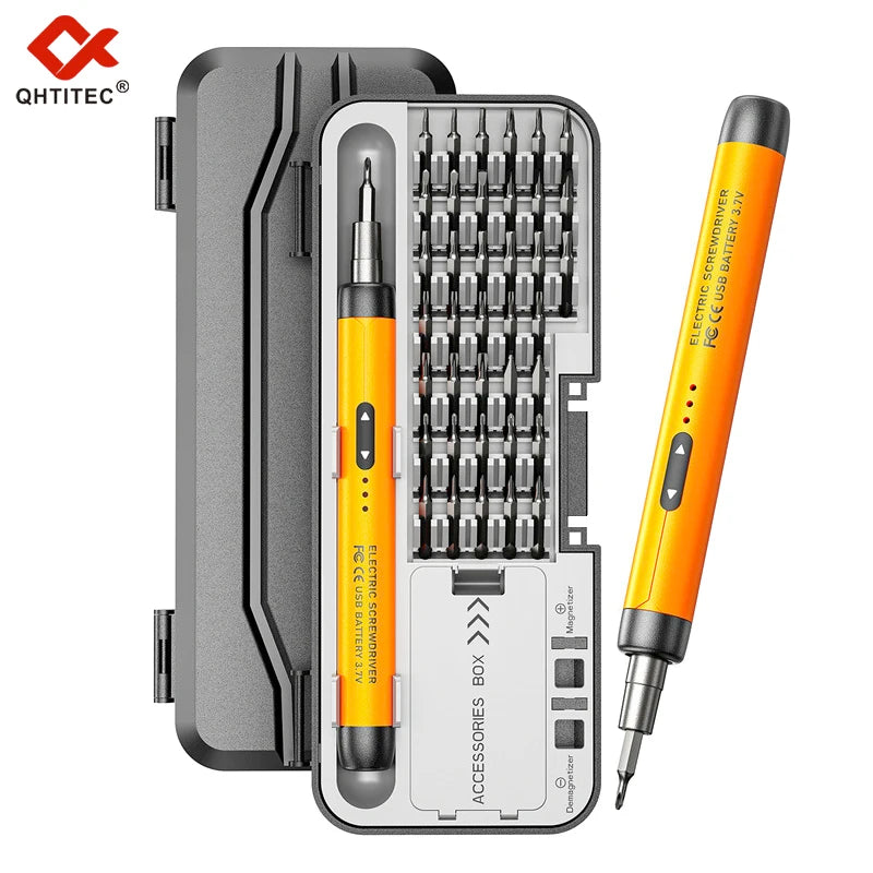 Electric Screwdriver Set Precision Power Tool Kit Rechargeable Wireless Mini Small Bits for Mobile Cell computer Repair CRV