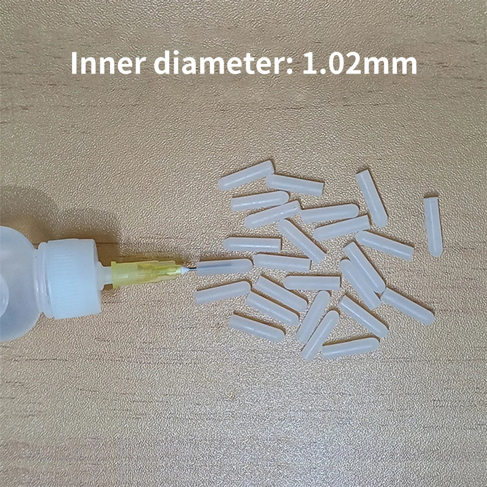 50pcs Dispensing Needle Protective Cover Silicone Needle Protective Cover Electronic Accessories Syringe Needle Silicone Cap